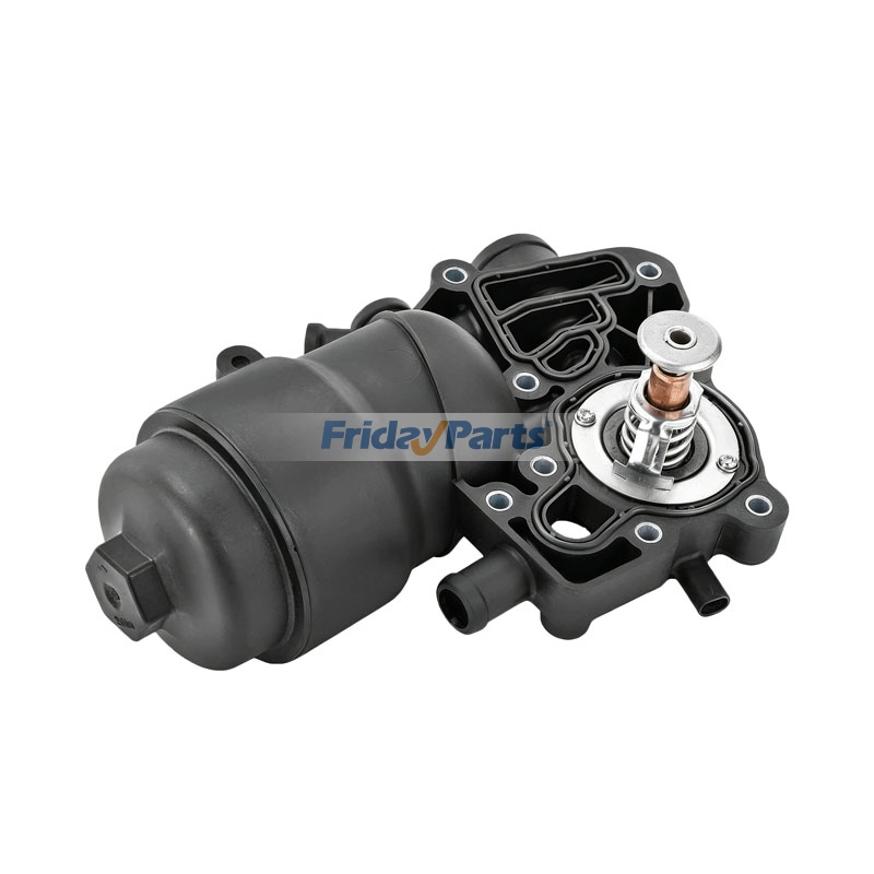 Motorölfiltergehäuse mit Thermostat 059115389K 059115389P für Audi A6 A7 A8 Q5 Q7 2013-2016 V6 3.0L
