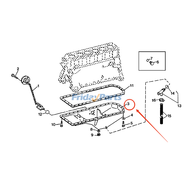 エクスカベーター エンジンオイルパン