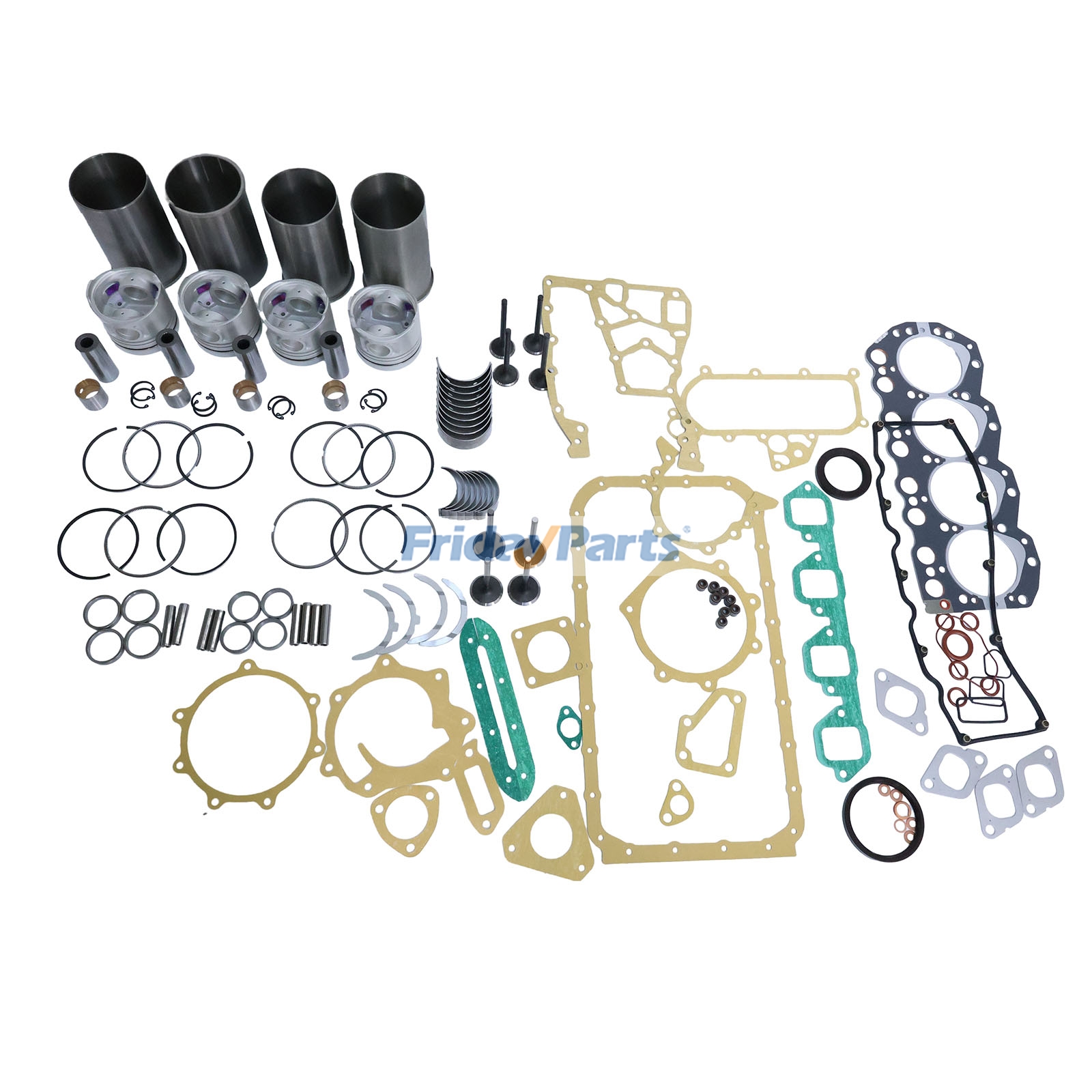 メンテナンス teeba Engine Overhaul Rebuild Kit for Nissan BD30 Hitachi Excavator EX60
