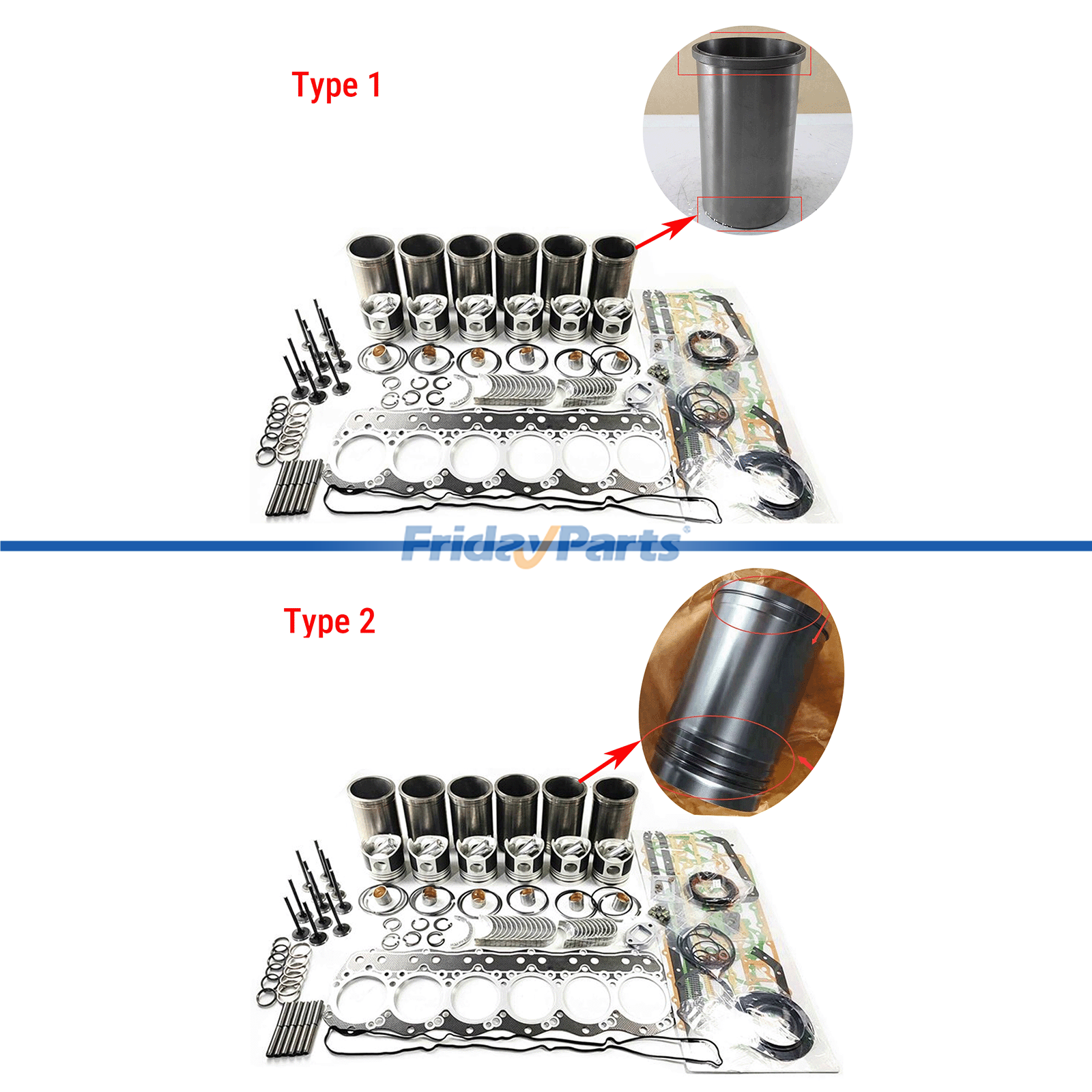 Overhaul Rebuild Kit Kobelco for Engine,Excavator