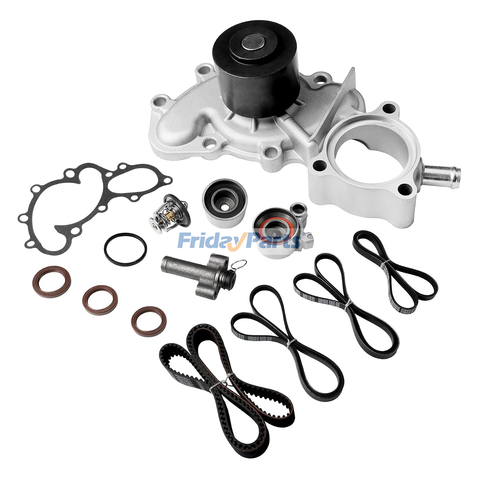 Engine Timing Belt Kit with Water Pump 13503-62070 for Toyota 4Runner T100 Tacoma Tundra 3.4L Land Cruiser Sequoia 4.7L V8 1995-2004