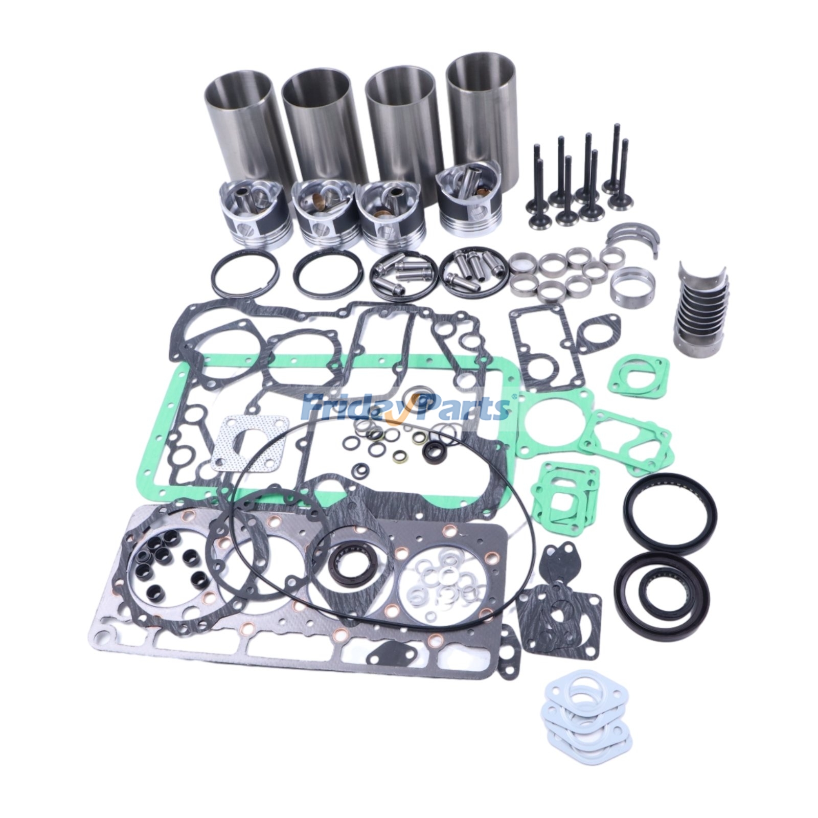 Overhaul Rebuild Kit for Kubota Engine V1200 Loader RX245 RX275 RX2750 Mower F2100 F2400 FZ2100 FZ2400 GF1800