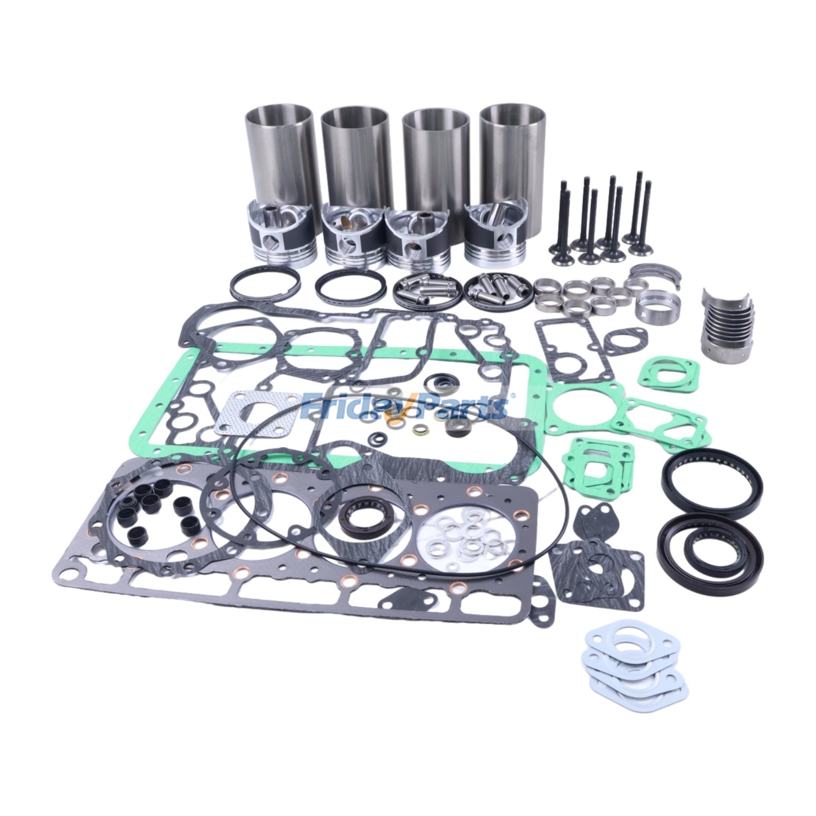Kit de reconstrucción y reacondicionamiento para motor Kubota V1200, cargador RX245, RX275, RX2750, cortacésped F2100, F2400, FZ2100, FZ2400 y GF1800. Para KUBOTA