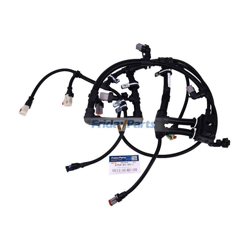 Arnés de cableado 6754-81-9310 para motor Komatsu SAA6D107E-1B SAA6D107E-1C SAA6D107E-1E