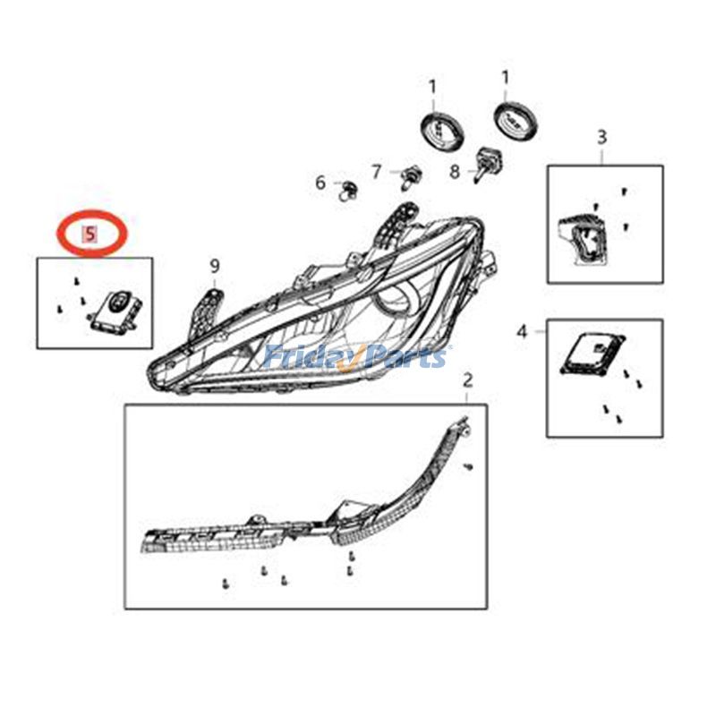 Contrôleur de moteur 68329859AA pour Chrysler 2017-2020 Pacifica 2020 Voyager Jeep 2018-2021 Compass