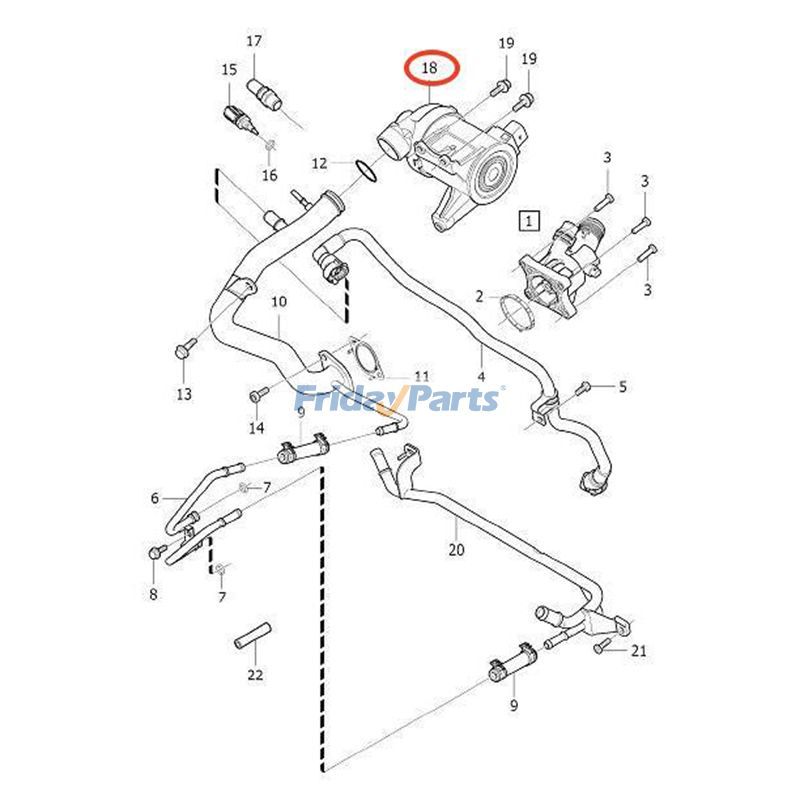 FridayParts Wasserpumpe