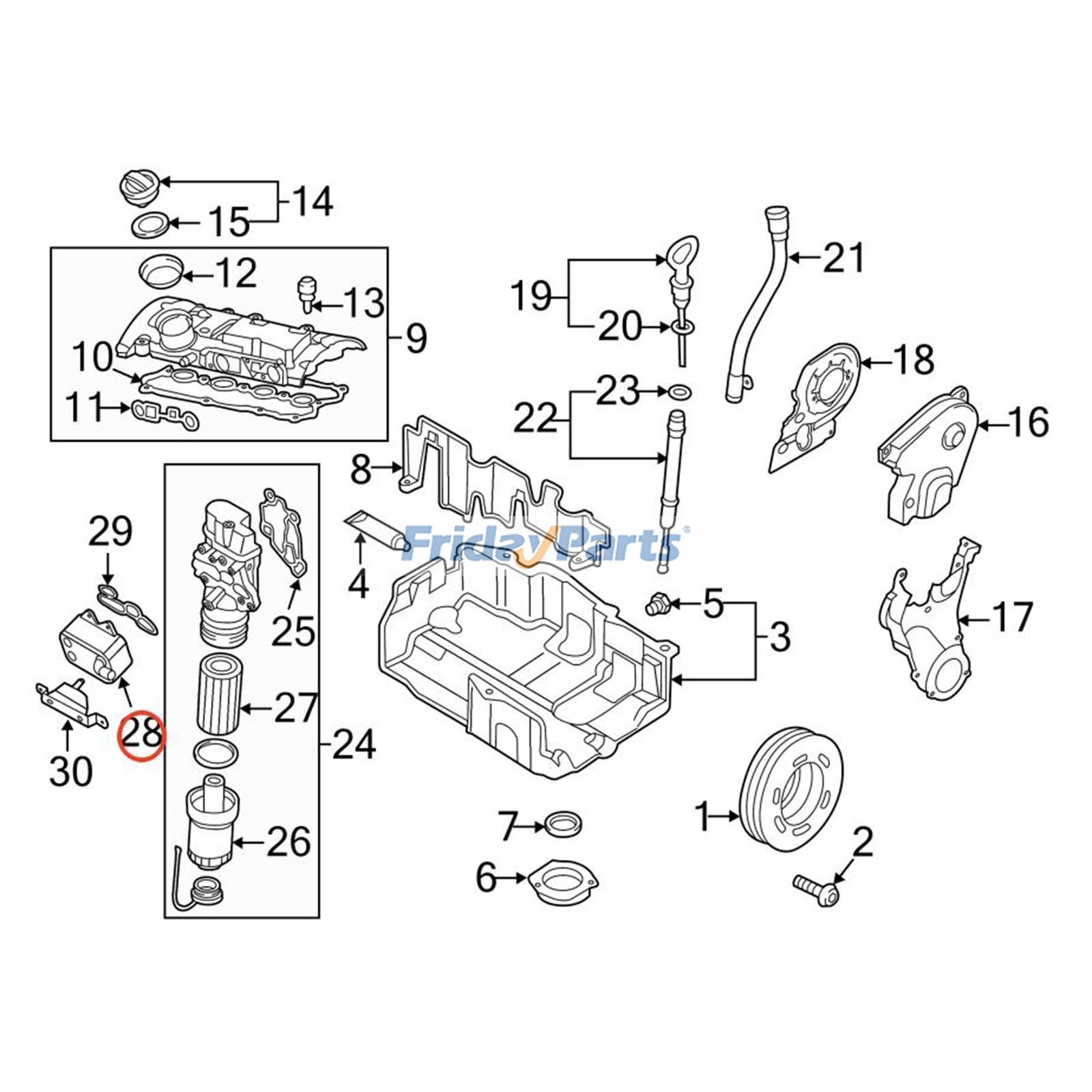FridayParts Motorölkühler