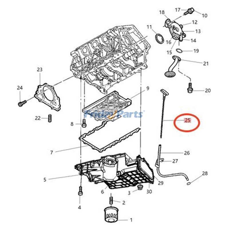 FridayParts Ölmessstabrohr