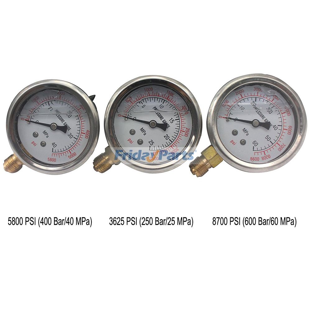 Excavator Common Hydraulic Pressure Testing Kit Hydraulic Pressure Gauge Kit Diagnostic Tool