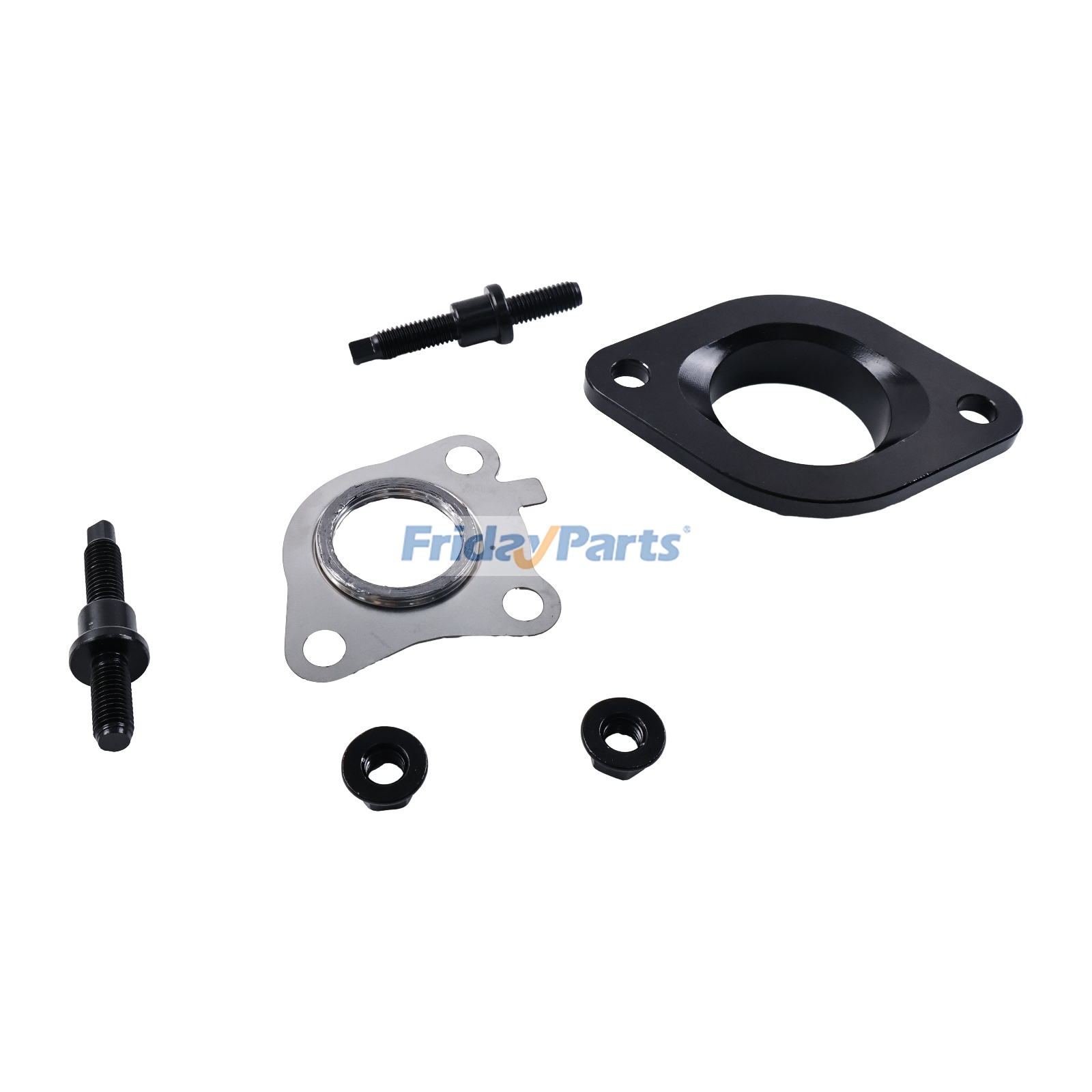 Auspuff-Downpipe-Adapterflansch-Dichtungssatz mit StehbolzenFür Ford