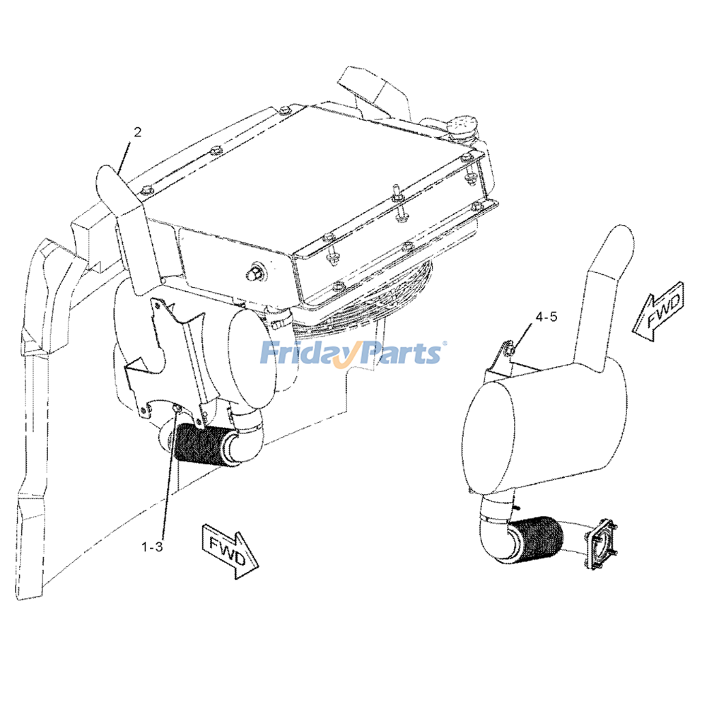 Exhaust Elbow for Engine,Loader