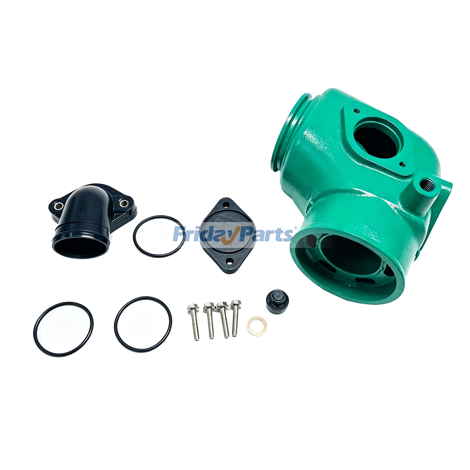 Kit de codo de escape 21684826 para motores Volvo Penta D4-180, D4-210, D4-225, D4-260 y D4-300 para Motor