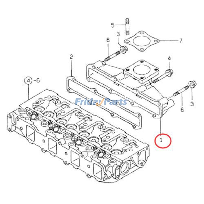 Exhaust Manifold for Engine,Loader