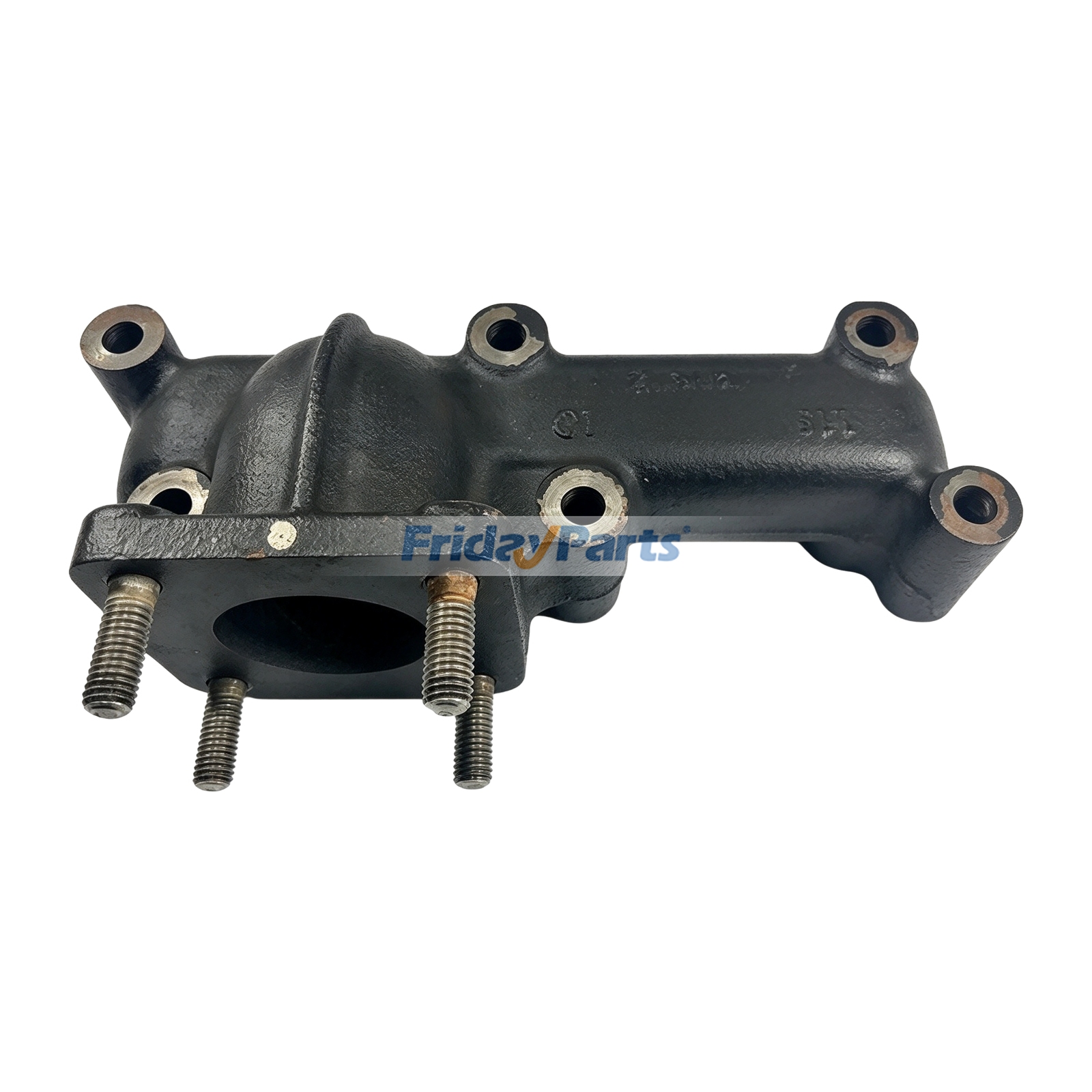 Exhaust Manifold 13-1028 for Yanmar Engine TK 3.70 3.76 3.76N 3.76U 3.76N 3.76U