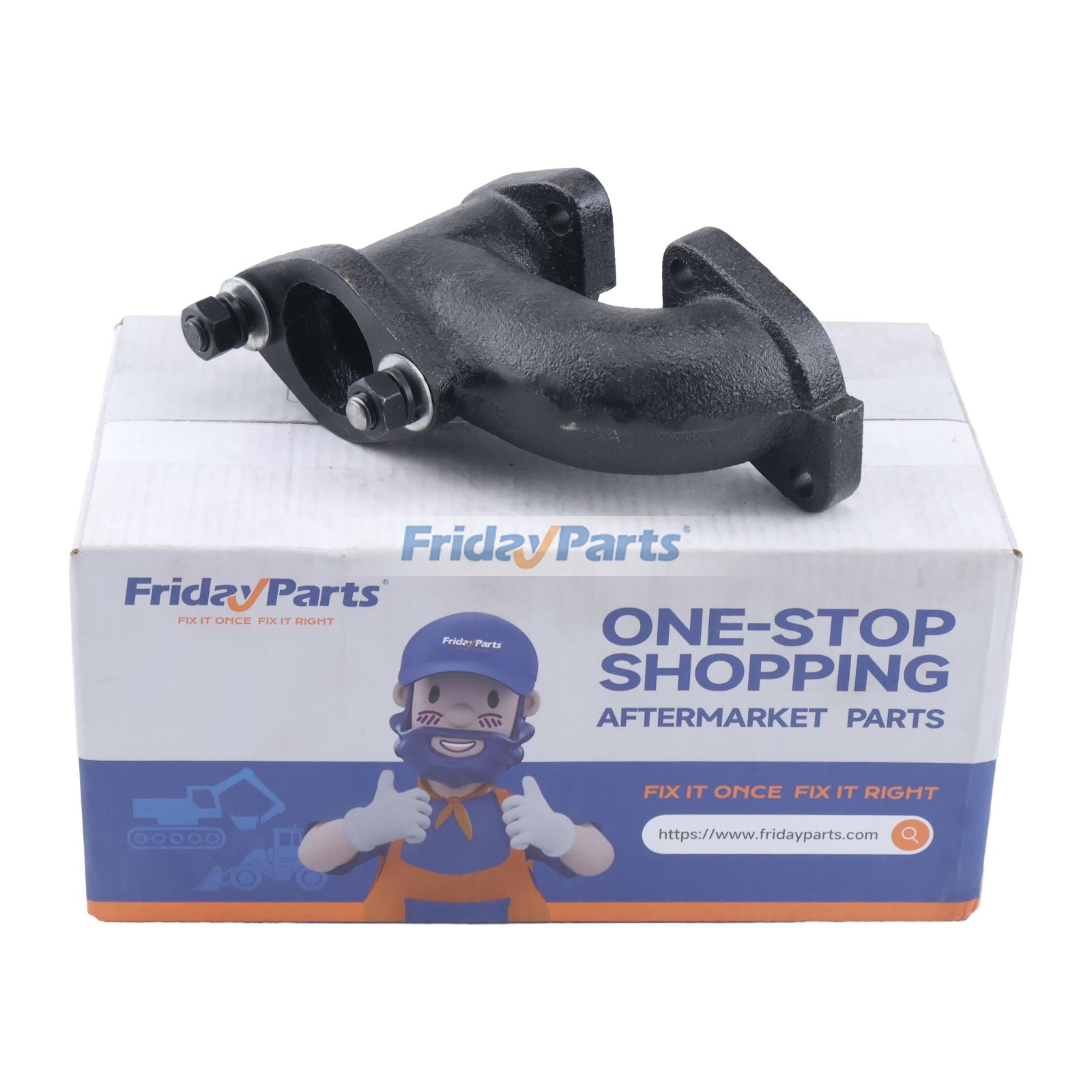 Exhaust Manifold 15221-12314 15221-12310 for Kubota Tractor L185 L185DT L185F L175 L1801 L1500 L1501