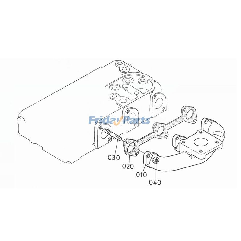 Exhaust Manifold For KUBOTA Engine,Mower,Tractor