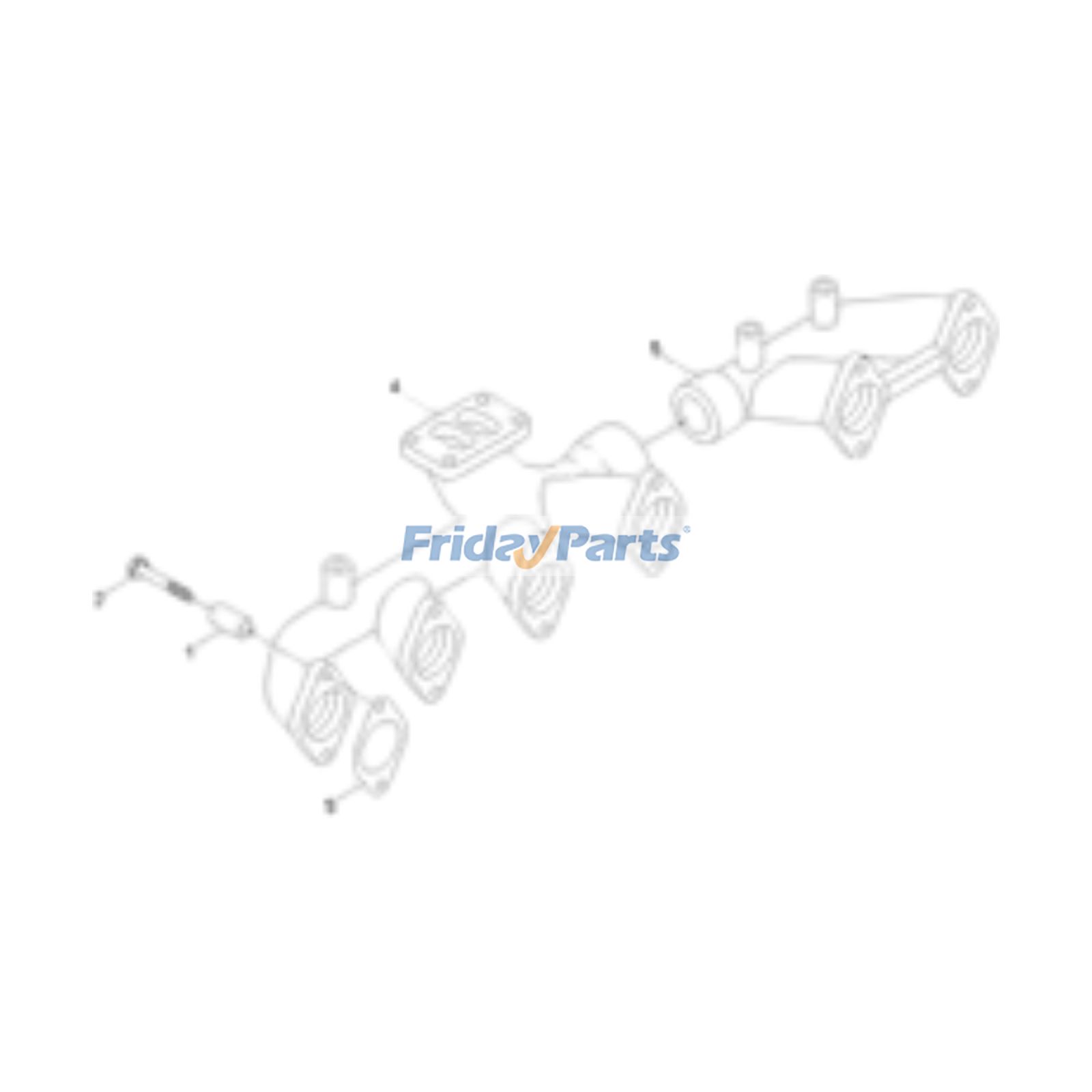 Exhaust Manifold for Engine,Loader