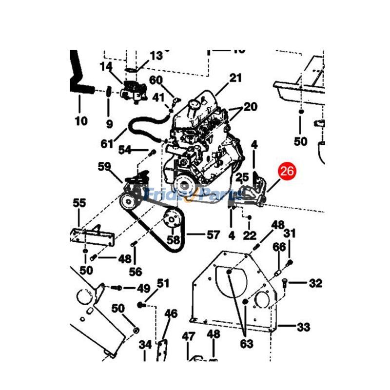 Exhaust Manifold for Loader