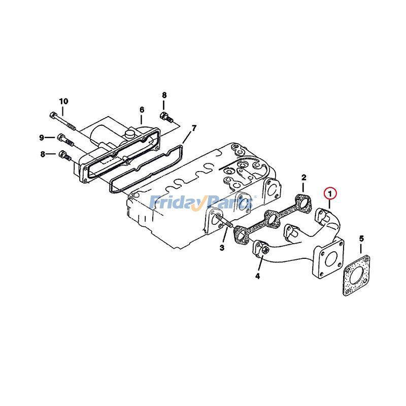 FridayParts Exhaust Manifold