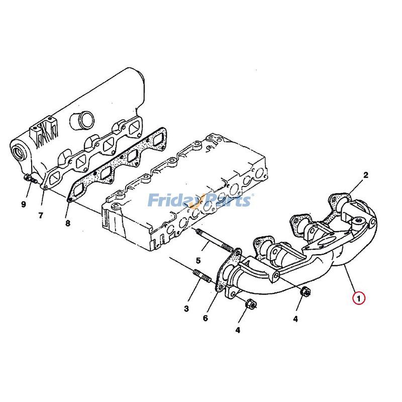 Exhaust Manifold Backhoe For BOBCAT
