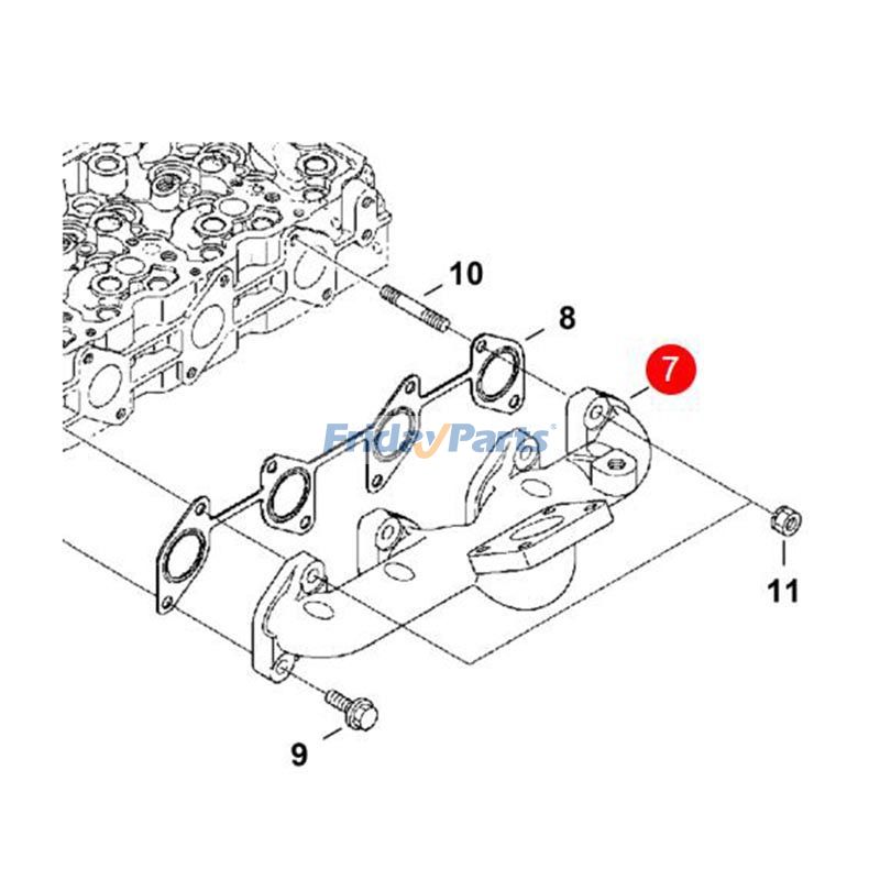  Exhaust Manifold For BOBCAT