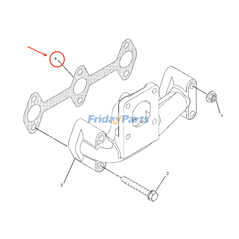 Exhaust Manifold Gaskt for Compactor,Engine,Generator