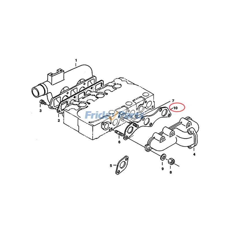 Exhaust Manifold Gasket For BOBCAT