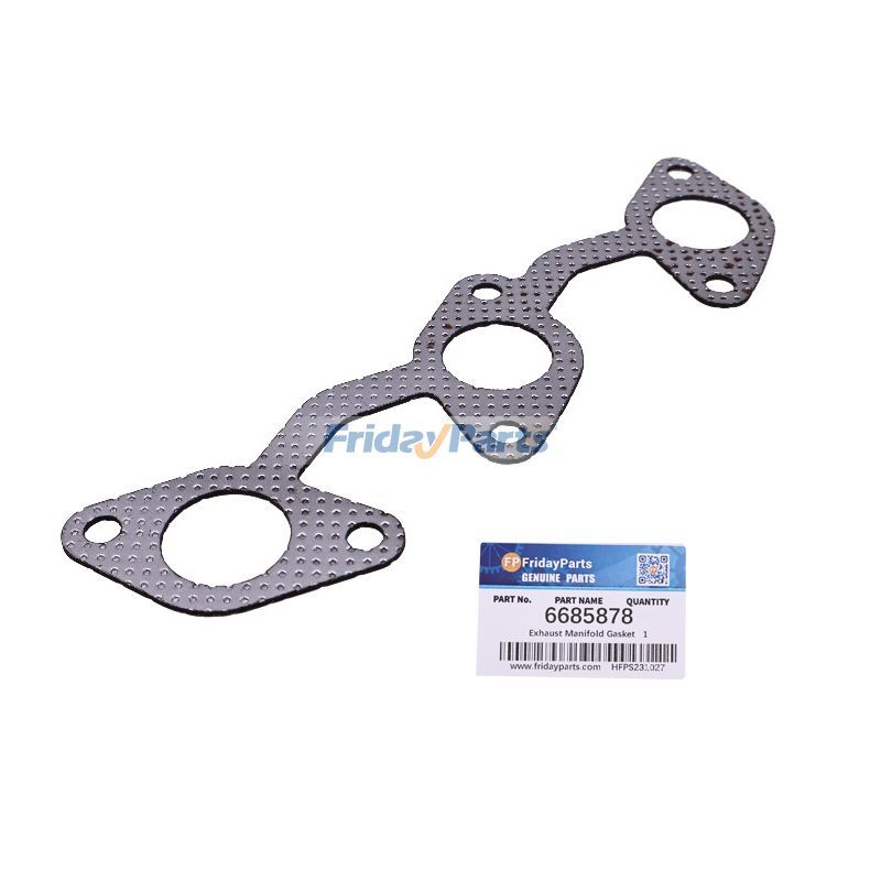 Exhaust Manifold Gasket 6685878 6666789 for Kubota Engine D1703 Bobcat Excavator 225 325 328 329 E32 E35 Loader 643