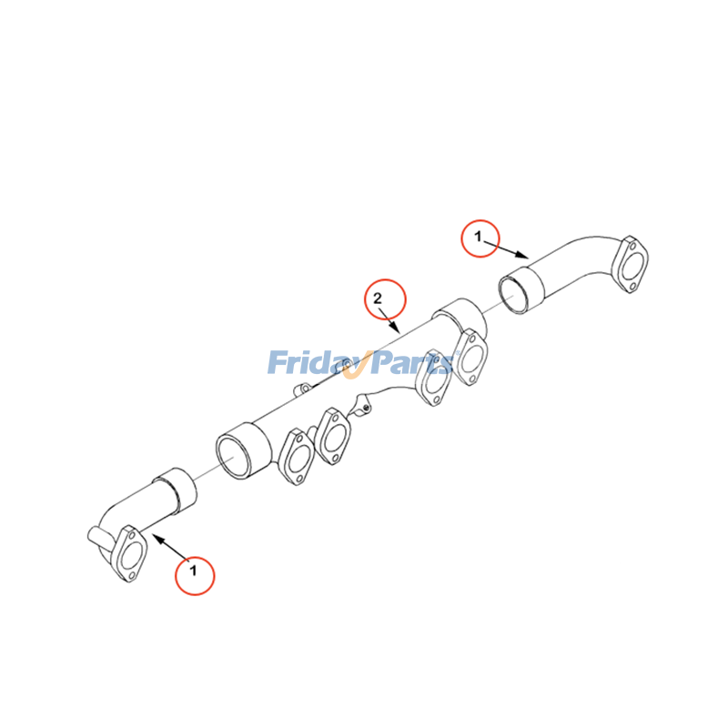 Exhaust Manifold Kit for Engine,Excavator