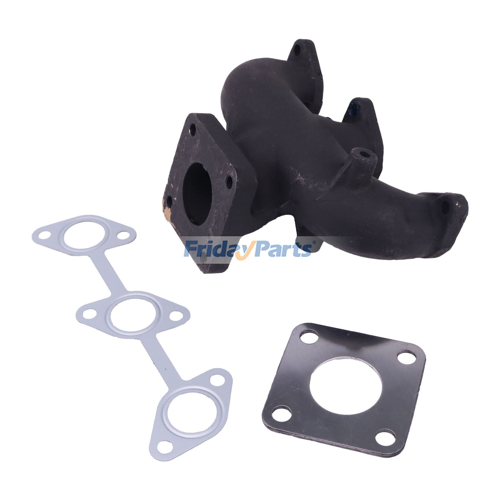 Exhaust Manifold With Gaskets 19462-12312 19462-12310 for Kubota Engine D722 D782 DF752 WG750 WG752 Excavator K-008 