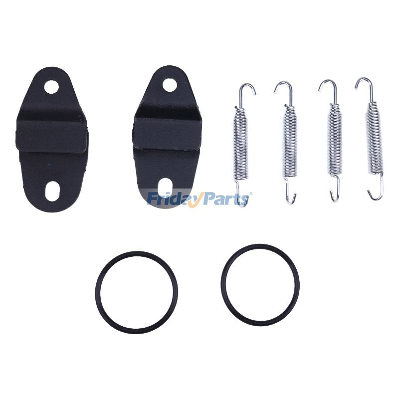Exhaust Muffler Pipe Stay Mount with Hangers Springs and O-Rings for Yamaha Banshee 350 YFZ350 YFZ350LE YFZ350SE YFZ350SP