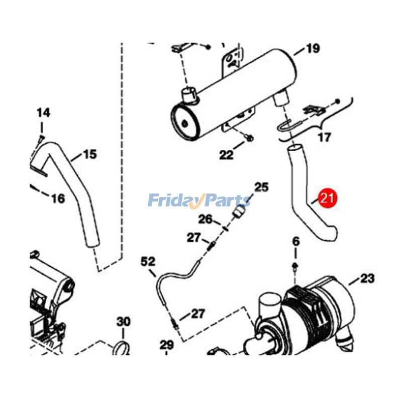 Tubo de escape 7140375 para excavadora Bobcat 337 341 Para BOBCAT