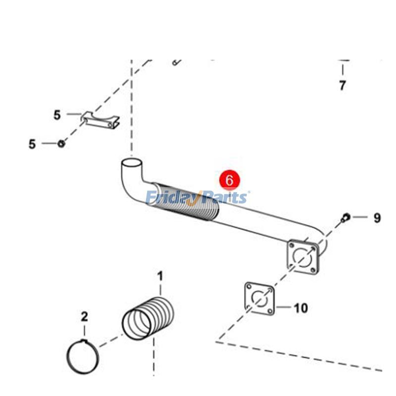 Exhaust Pipe for Loader