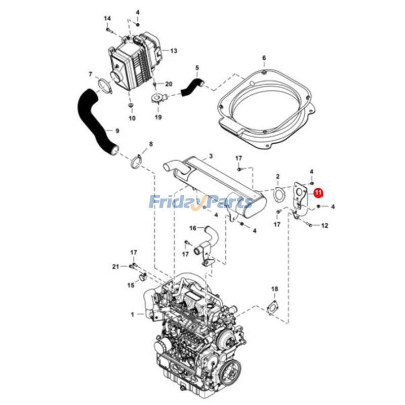 Loader Exhaust Tube