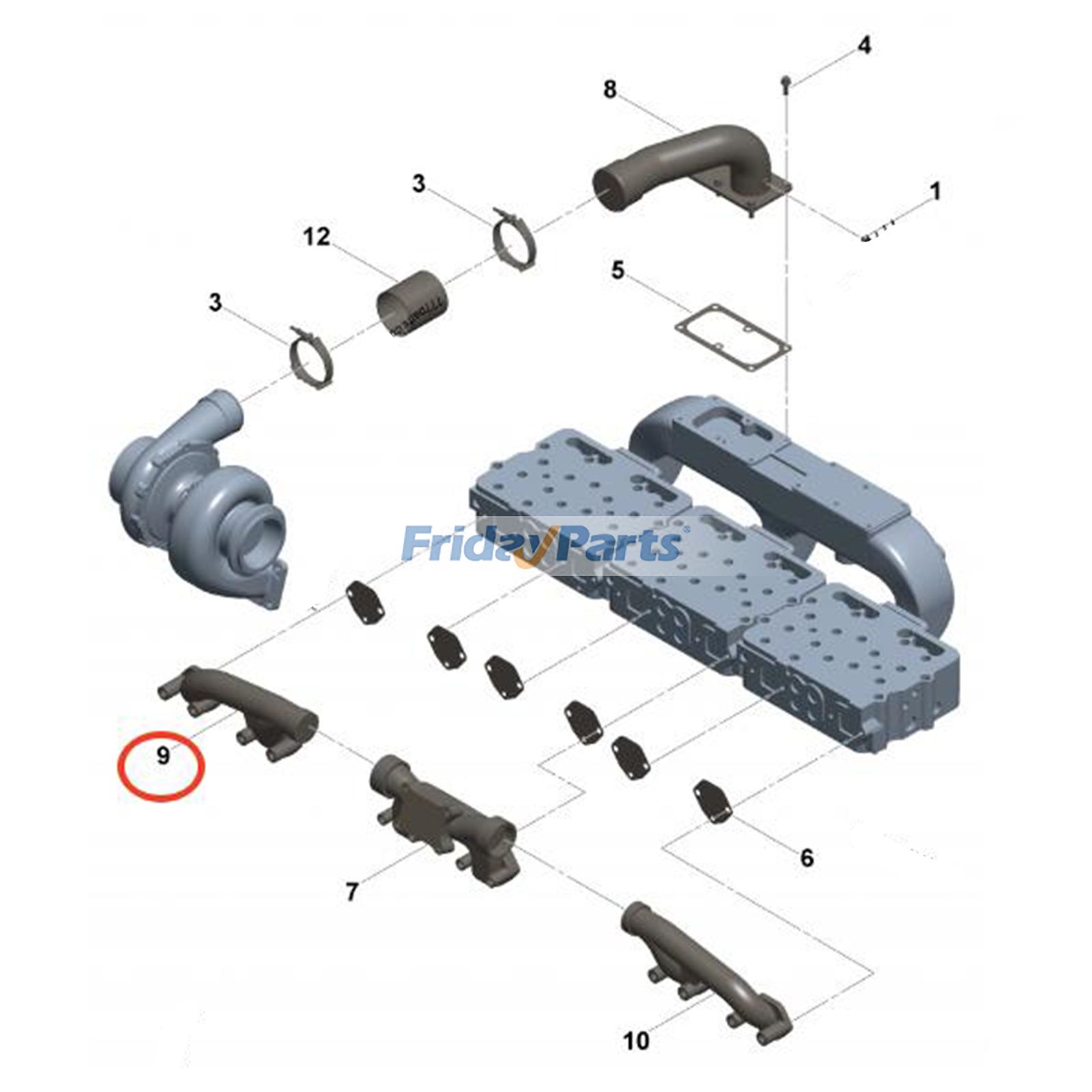Exhaust Manifold for Engine