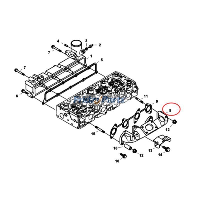 Exhaust Manifold For BOBCAT Engine,Loader