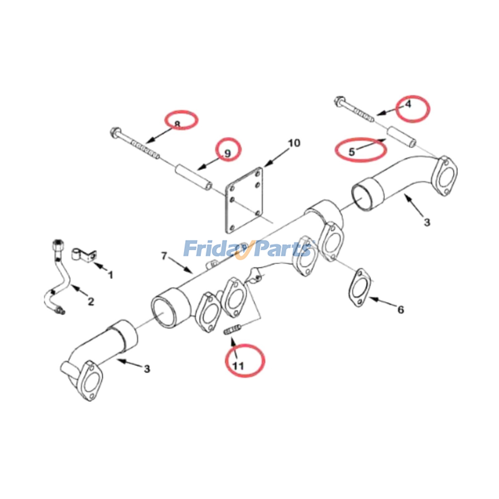 Exhaust Manifold Bolt & Gasket Kit for Engine