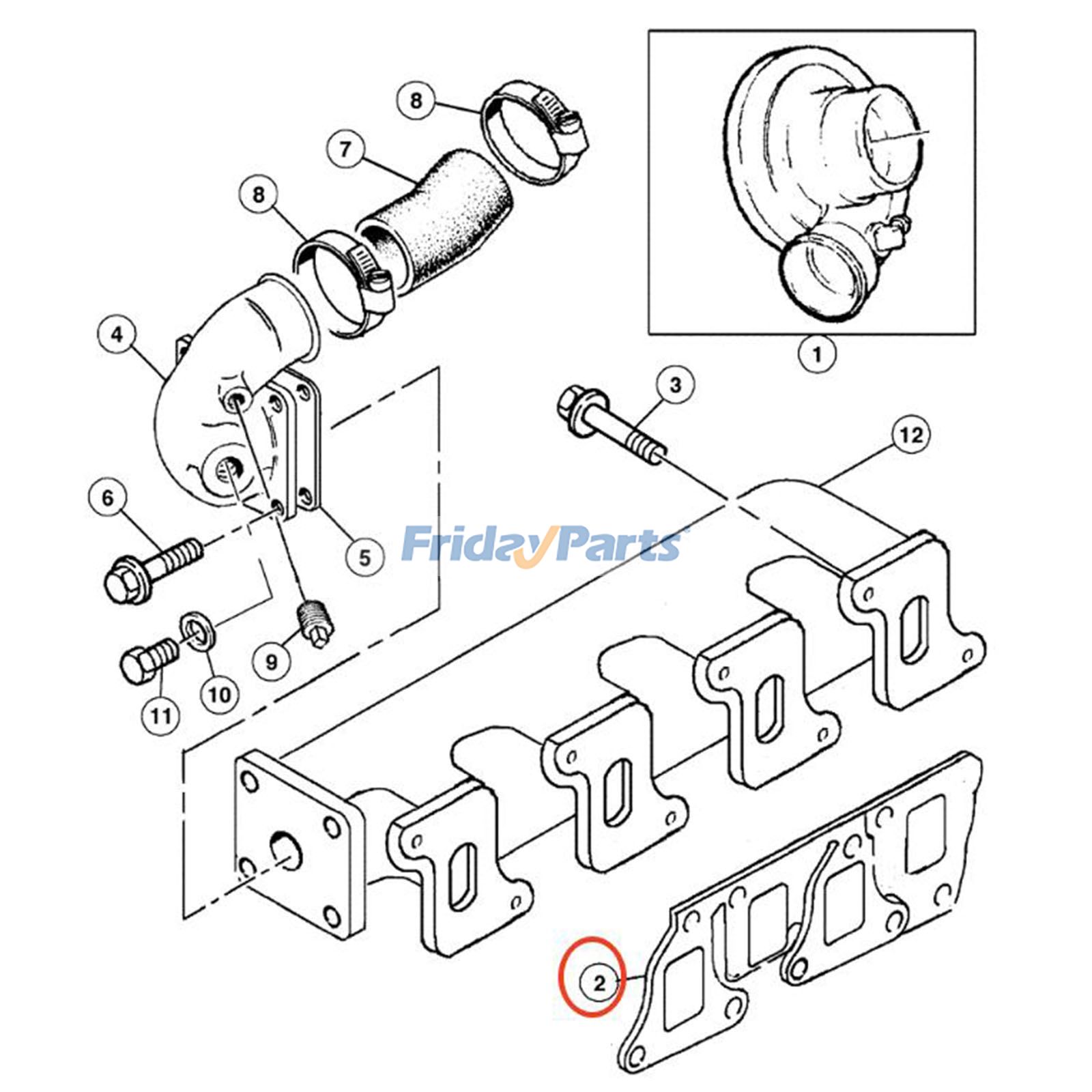 Exhaust Manifold Gasket for Tractor