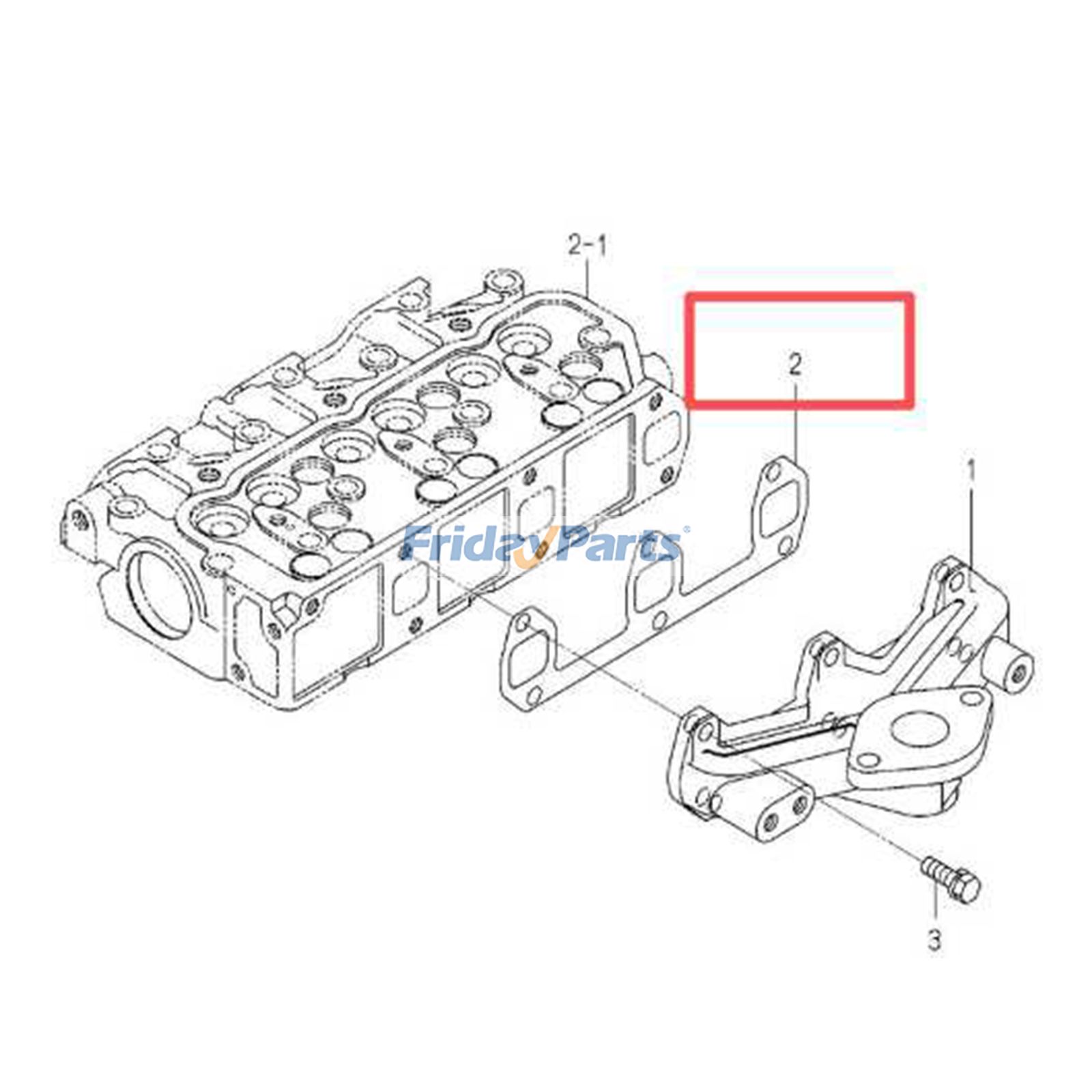 Joint de collecteur d'échappementpour Moteur,Moissonneur,Tracteur