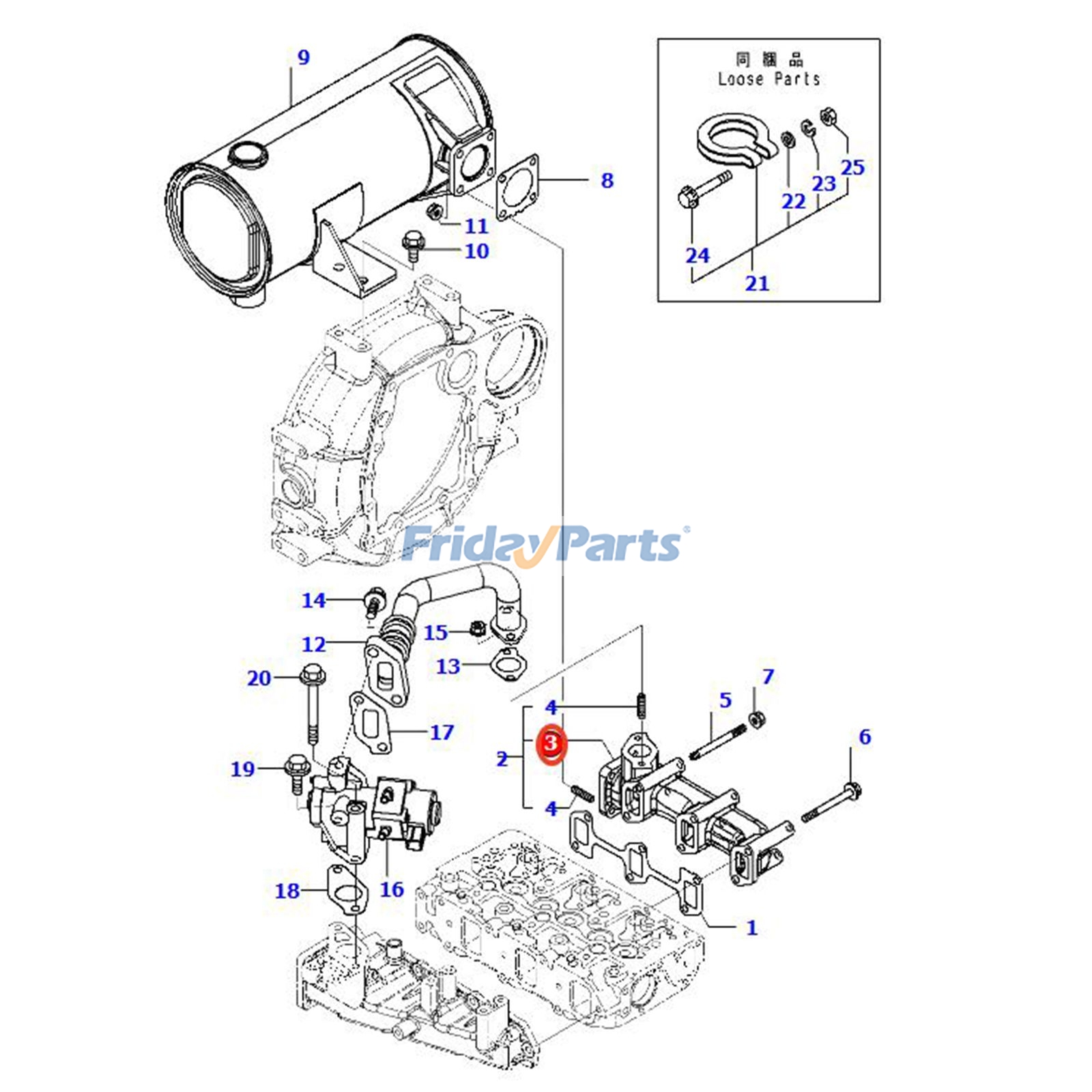 Exhaust Manifold for Engine,Excavator