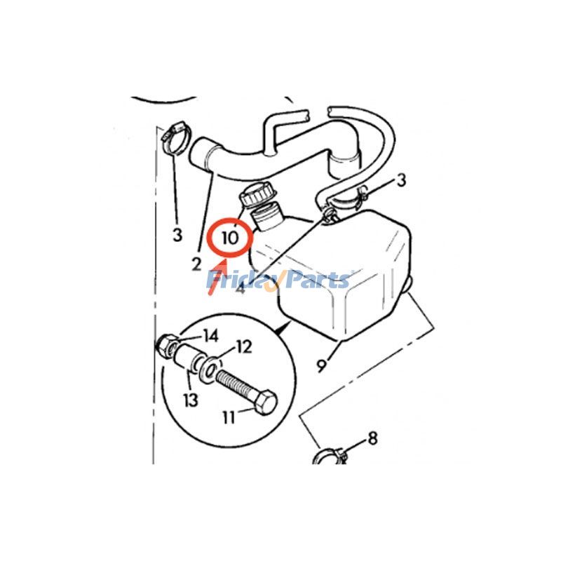 FridayParts Druckdeckel des Ausgleichsbehälters