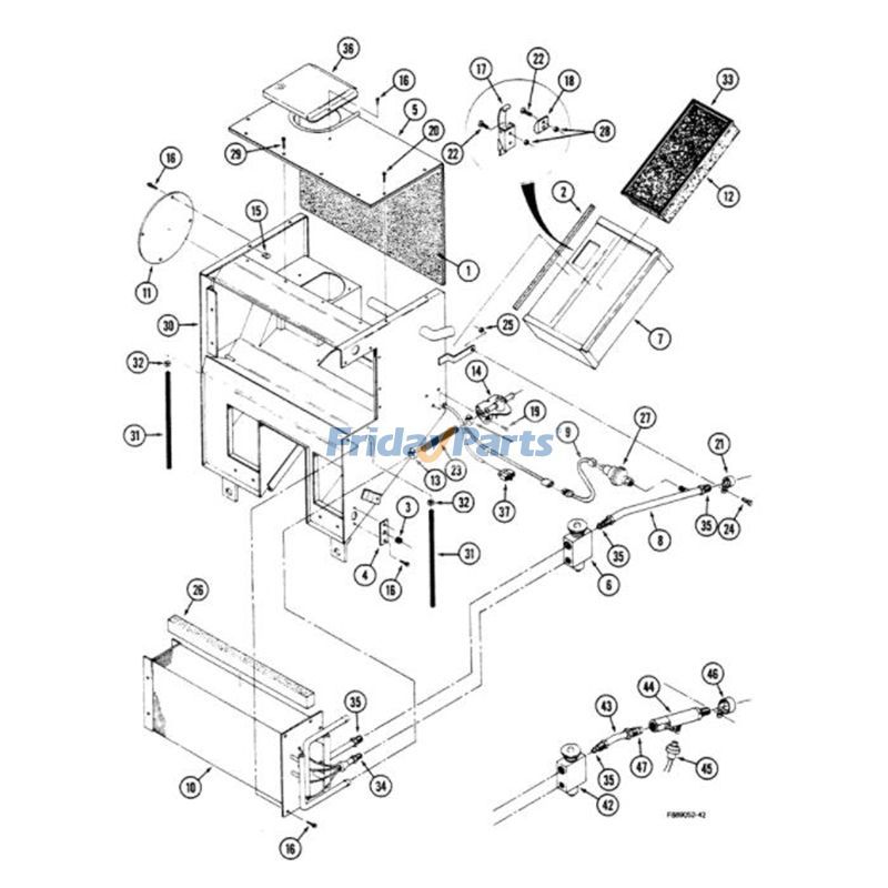 Expansion Valve 605880T1 for CASE Tractor 9110 9130 9150 9170 9180