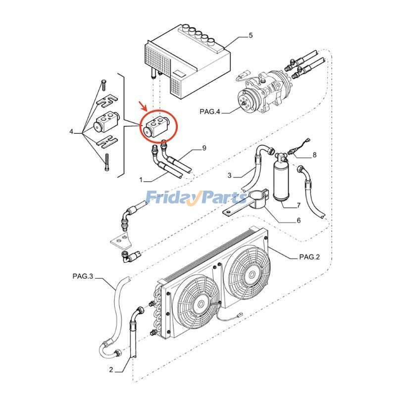 Expansion Valve for Dozer,Forklift,Loader
