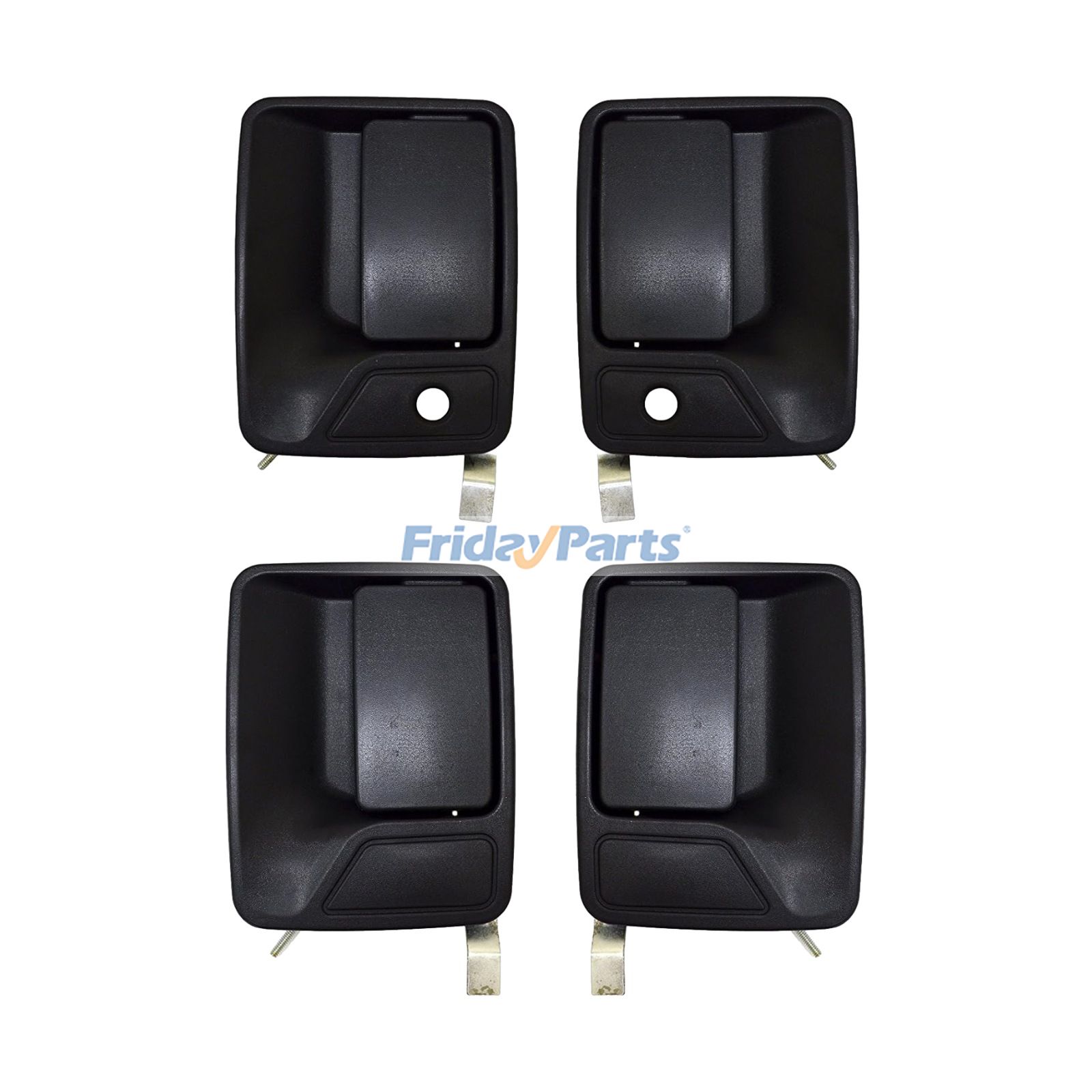 Exterior Door Handle Set 7C3Z2522405AA 7C3Z2522404AA 7C3Z2626601AA 7C3Z2626600AA for Ford F-250 F-350 Super Duty 1999-2016