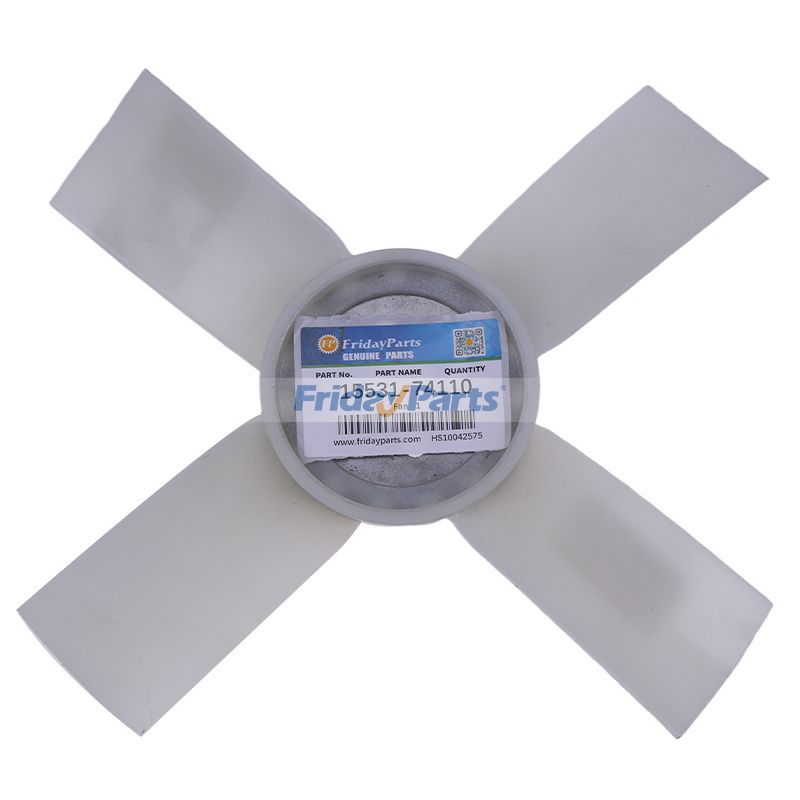 Fan 15531-74110 for Kubota Engine D950 Tractor B20 B5200D B6200D B7200D B8200DP