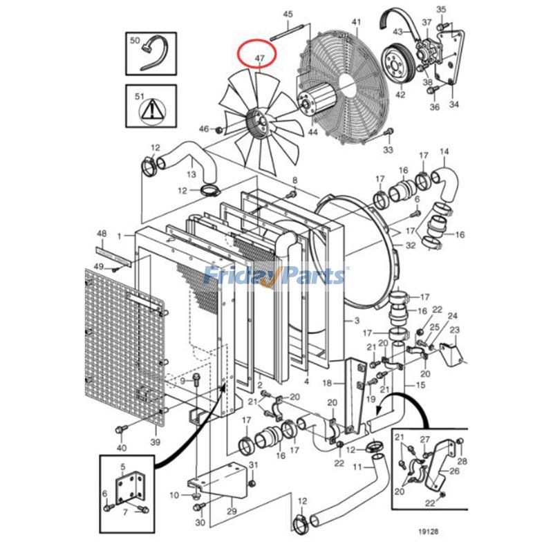 Ventilator Penta TAMD103A TMD122A TAMD165Afür Motor,MarineFür VOLVO