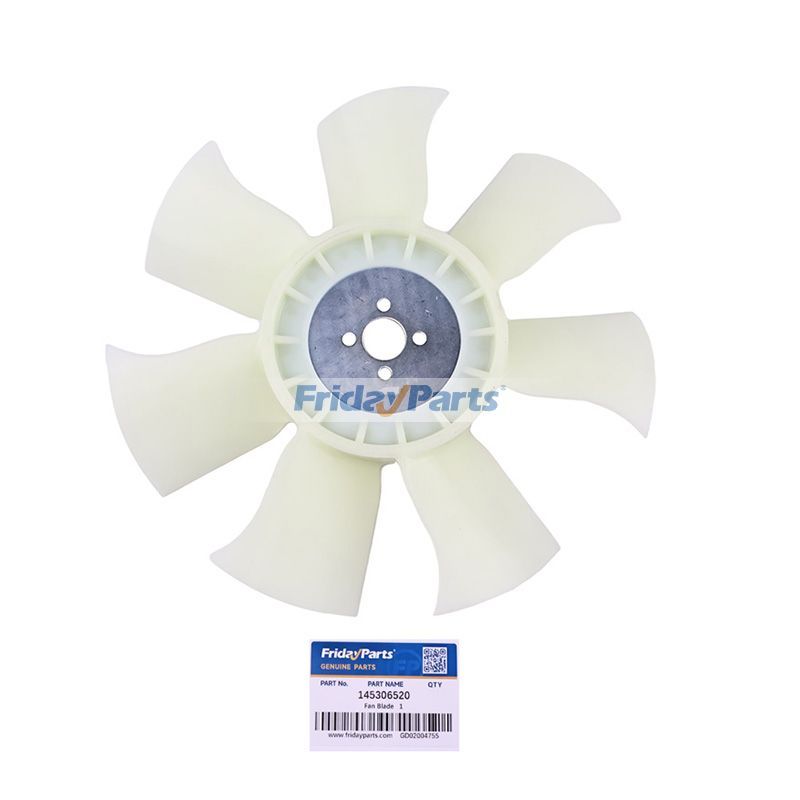 Fan Blade 145306520 for Perkins Engine 103-10 103-12 103-13 103-15 104-22 403C-11 403C-15 403D-17 404D-22