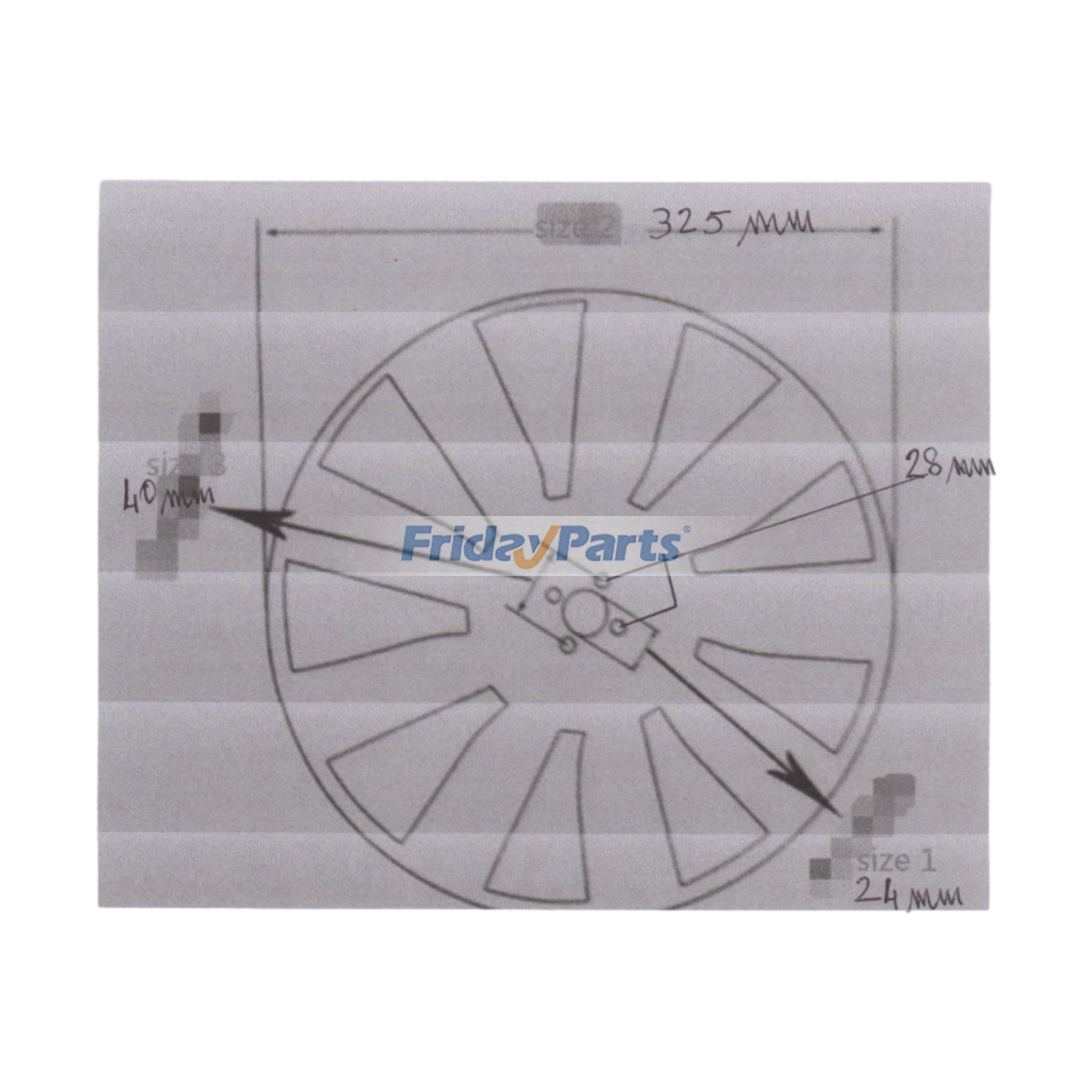 FridayParts Lüfterflügel