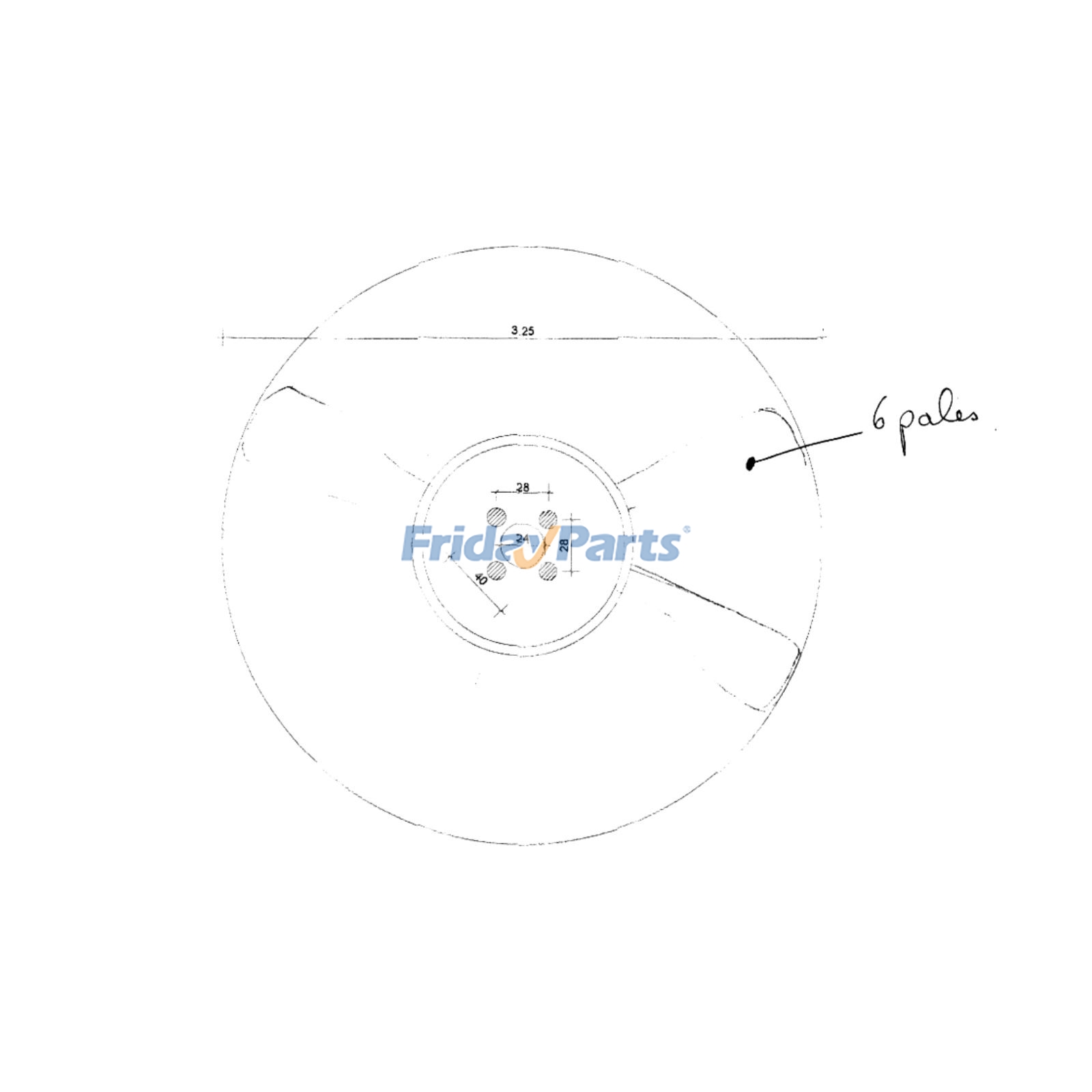 Lüfterflügelfür Motor