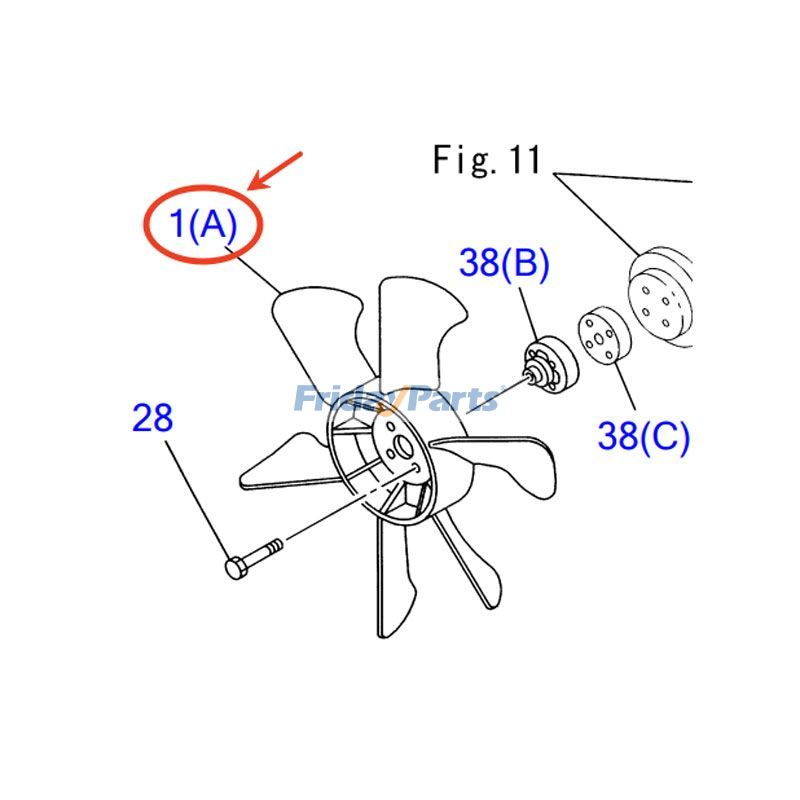 FridayParts Lüfterflügel